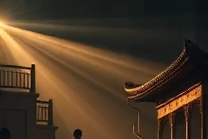 《极地一年》极地纪录片封面,冰原与极光